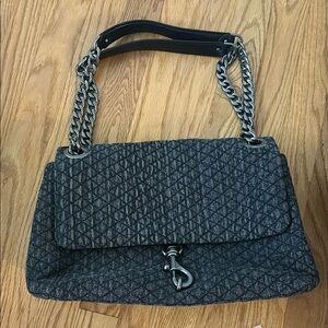 Rebecca Minkoff Grey Quilted Shoulder Bag